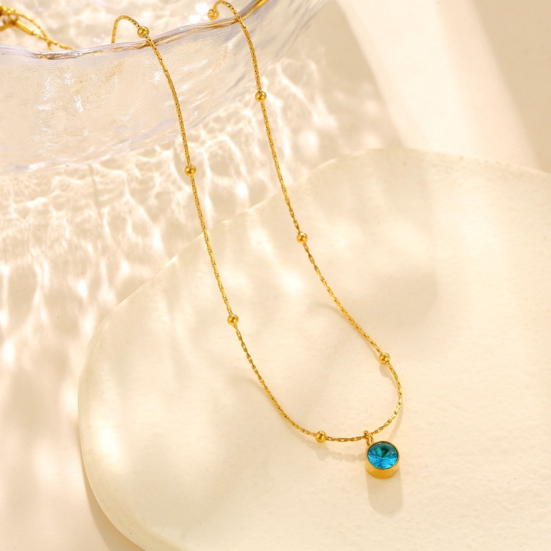 blue stone necklace