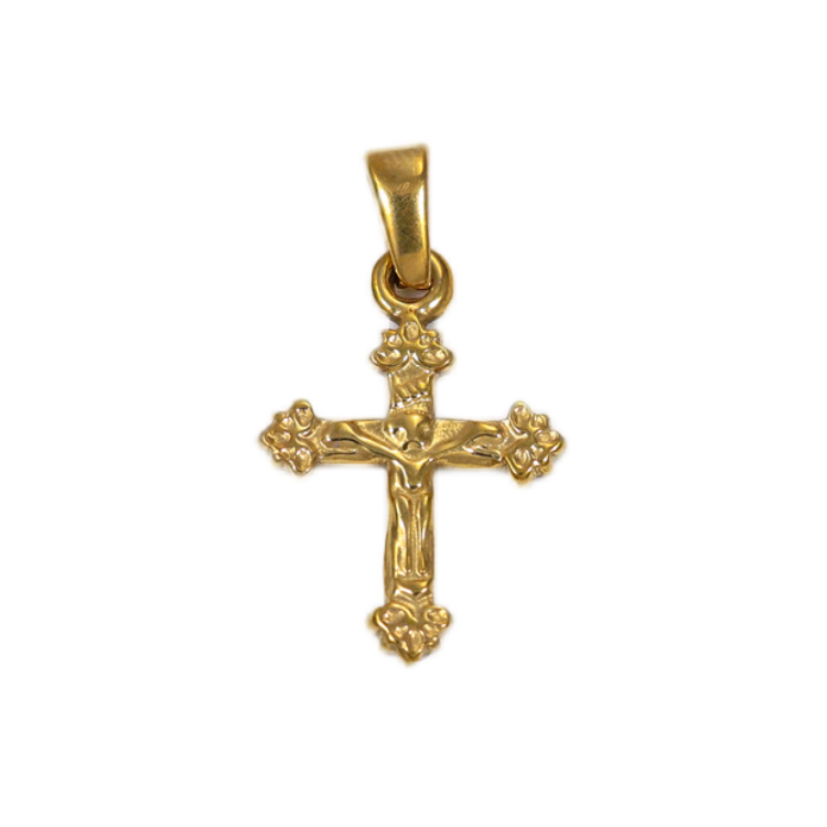 Religious Cross PVD Gold Plated Pendant