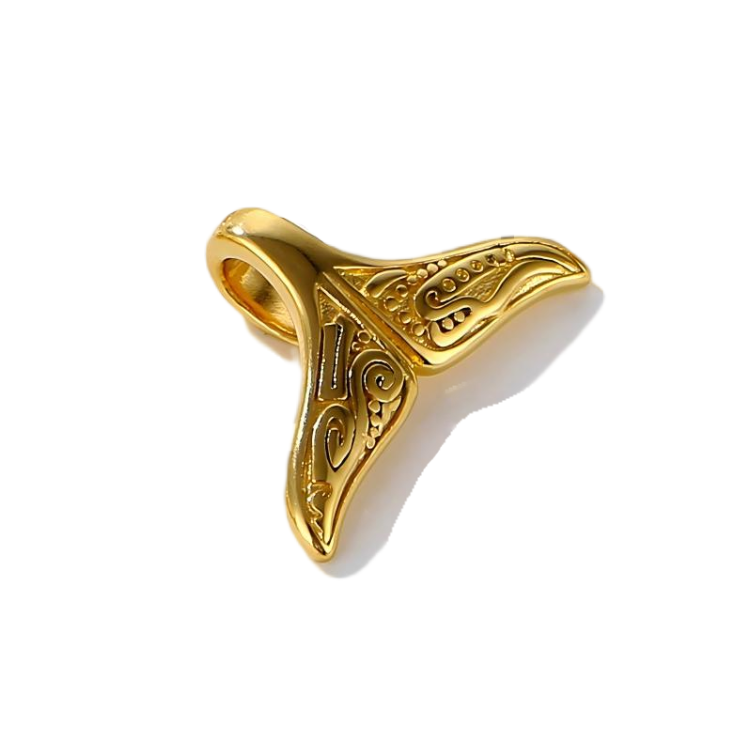 18K Gold Plated Fishtail Pendant