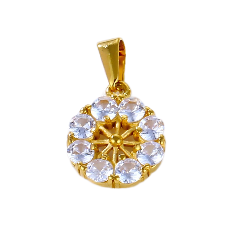 18K Gold Plated Zircon Pendant
