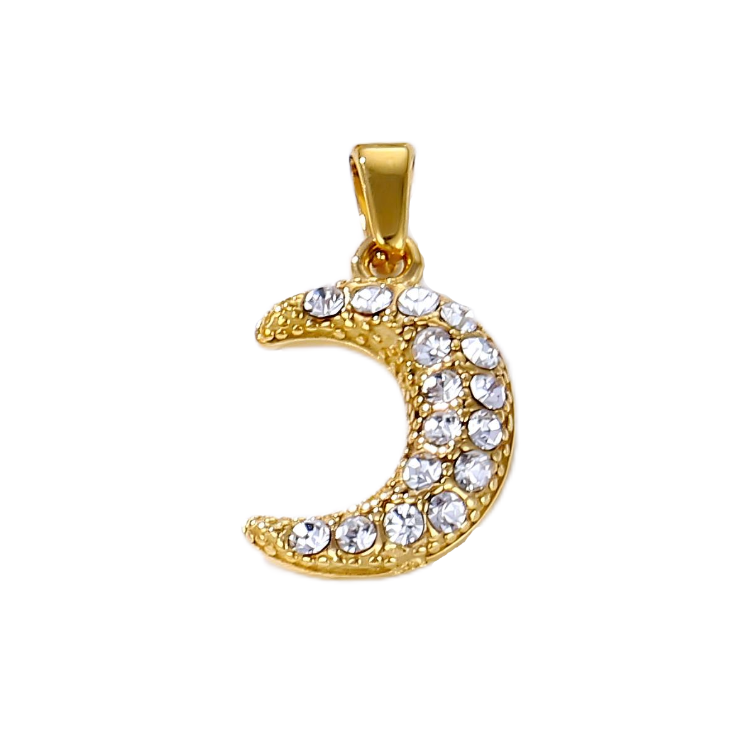 18K Gold Plated Moon Jewelry Pendant