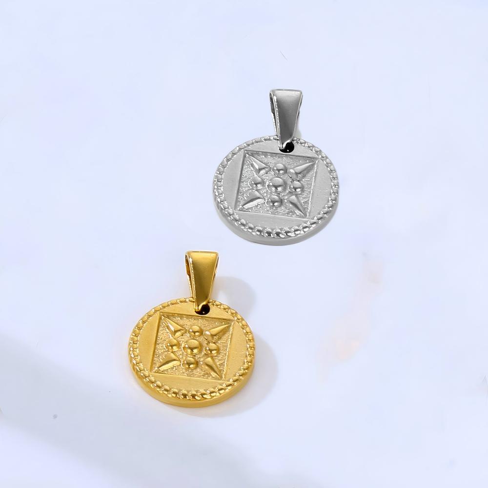 Custom Round Stainless Pendant