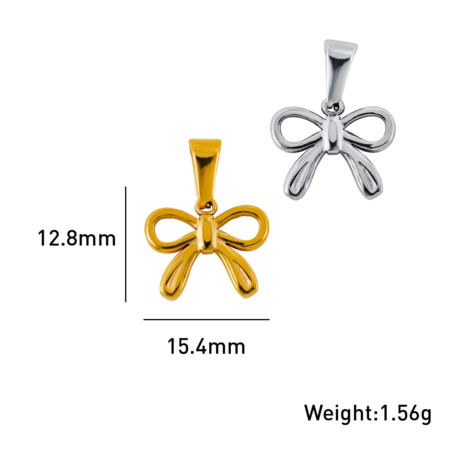 Wholesale Hollow Bowknot Pendant