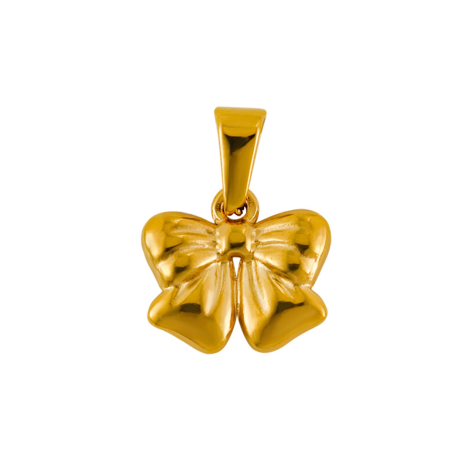 Stainless Steel Bow Pendant