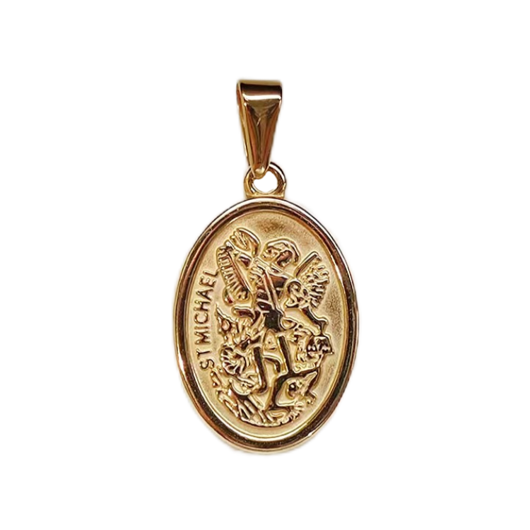 Gold Plated Michael Archangel Pendant