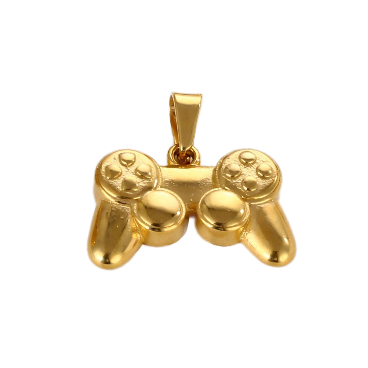 18K Gold Plated Game Controller Pendant