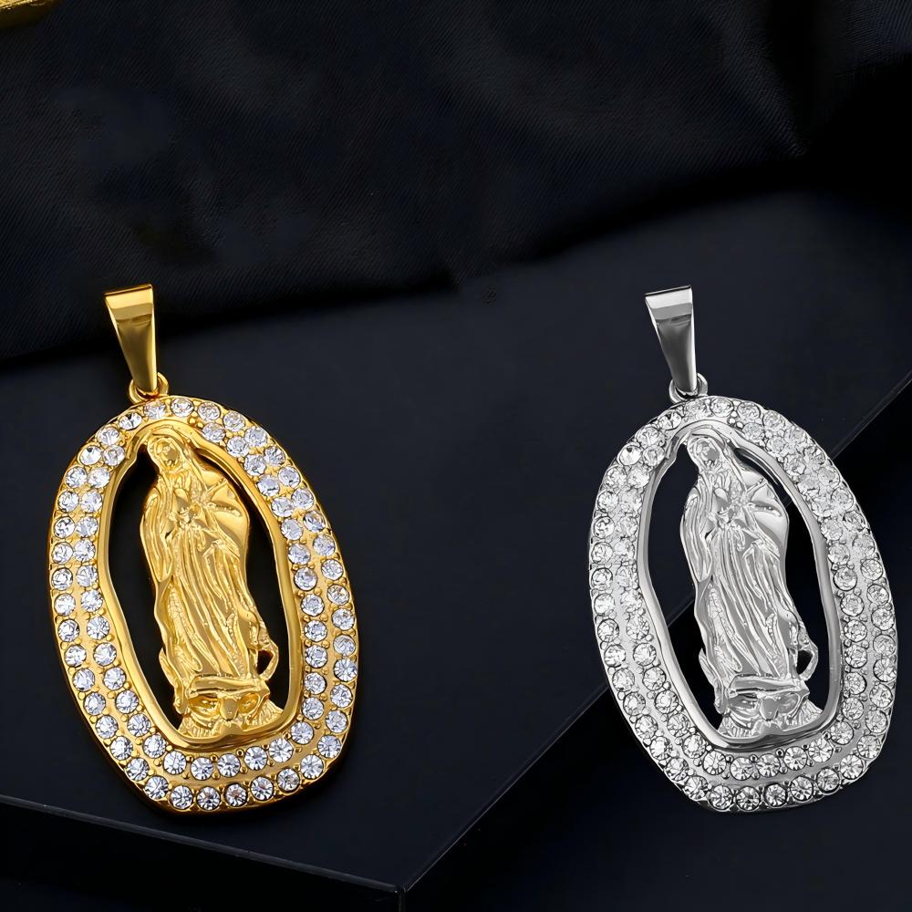 Virgin Mary Zirconia Pendant