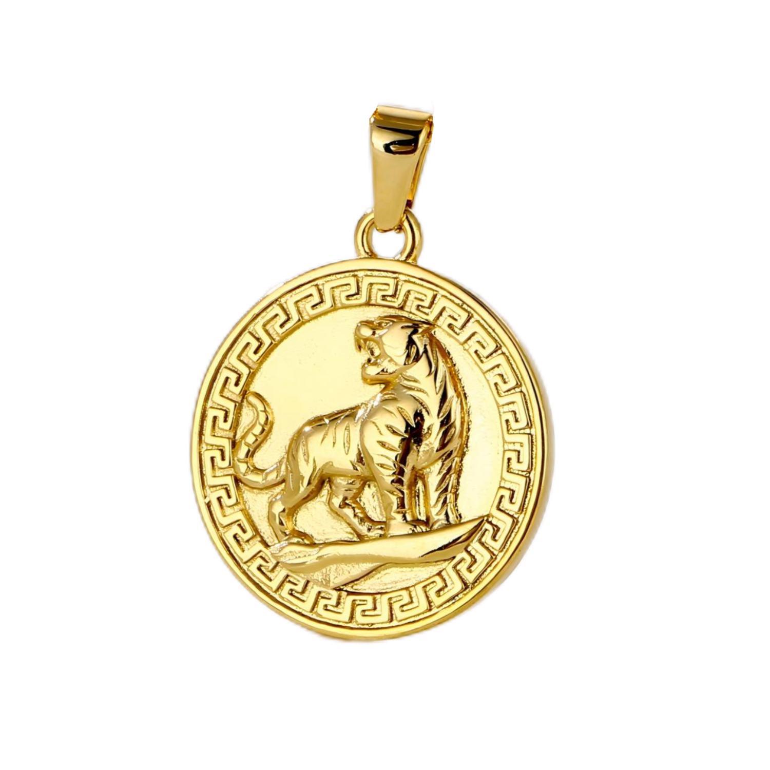 18K Gold Plated Tiger Pendant