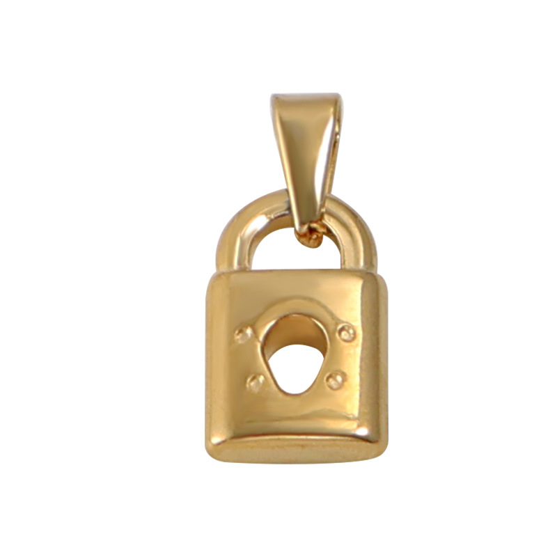 Dainty Mini Lock Pendant