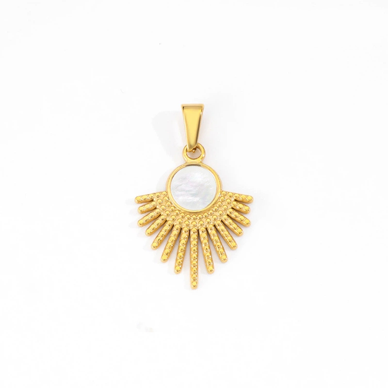 Custom Logo White Fritillary Pendant