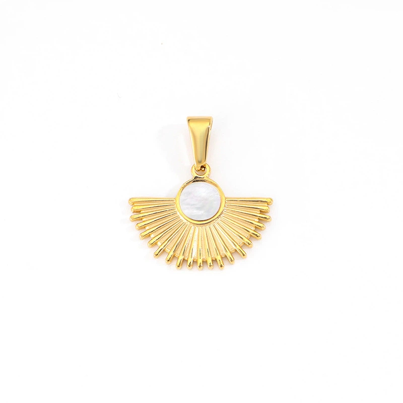 18k Gold Geometric Pendant