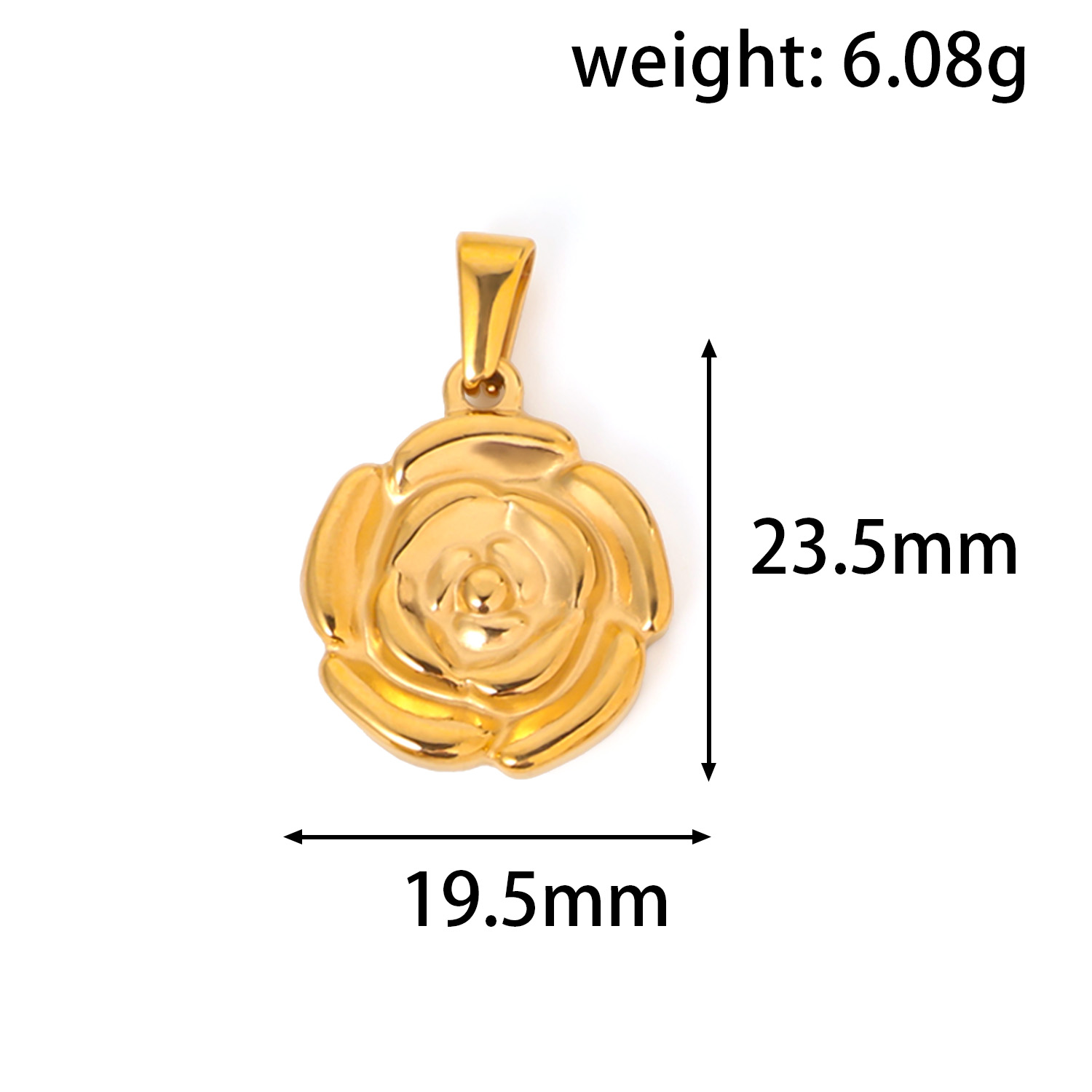 Golden Color Flower Pendant