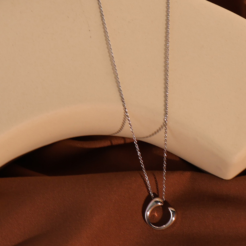 Sliver Color U-Shaped Necklace
