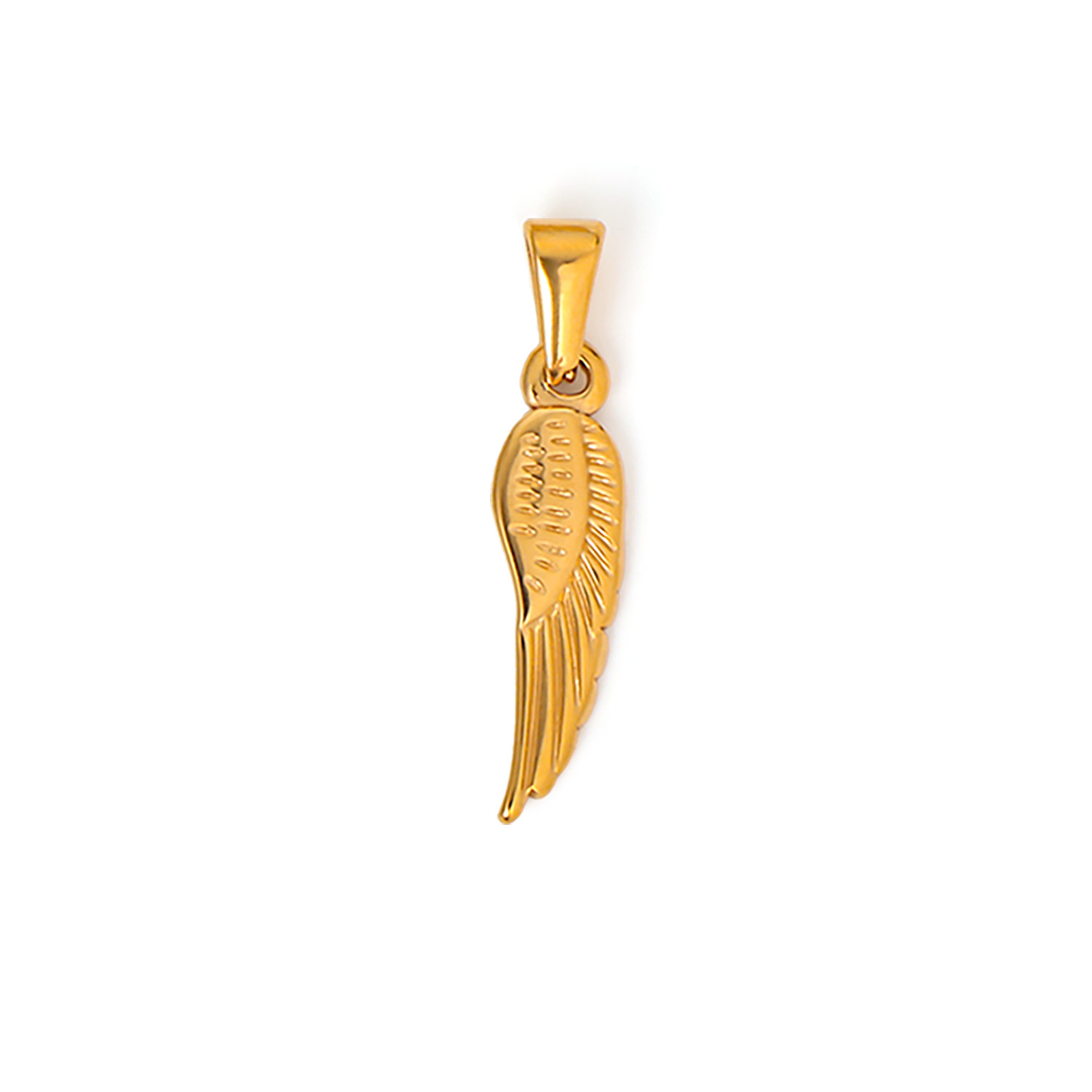 Golden Color Feather Pendant