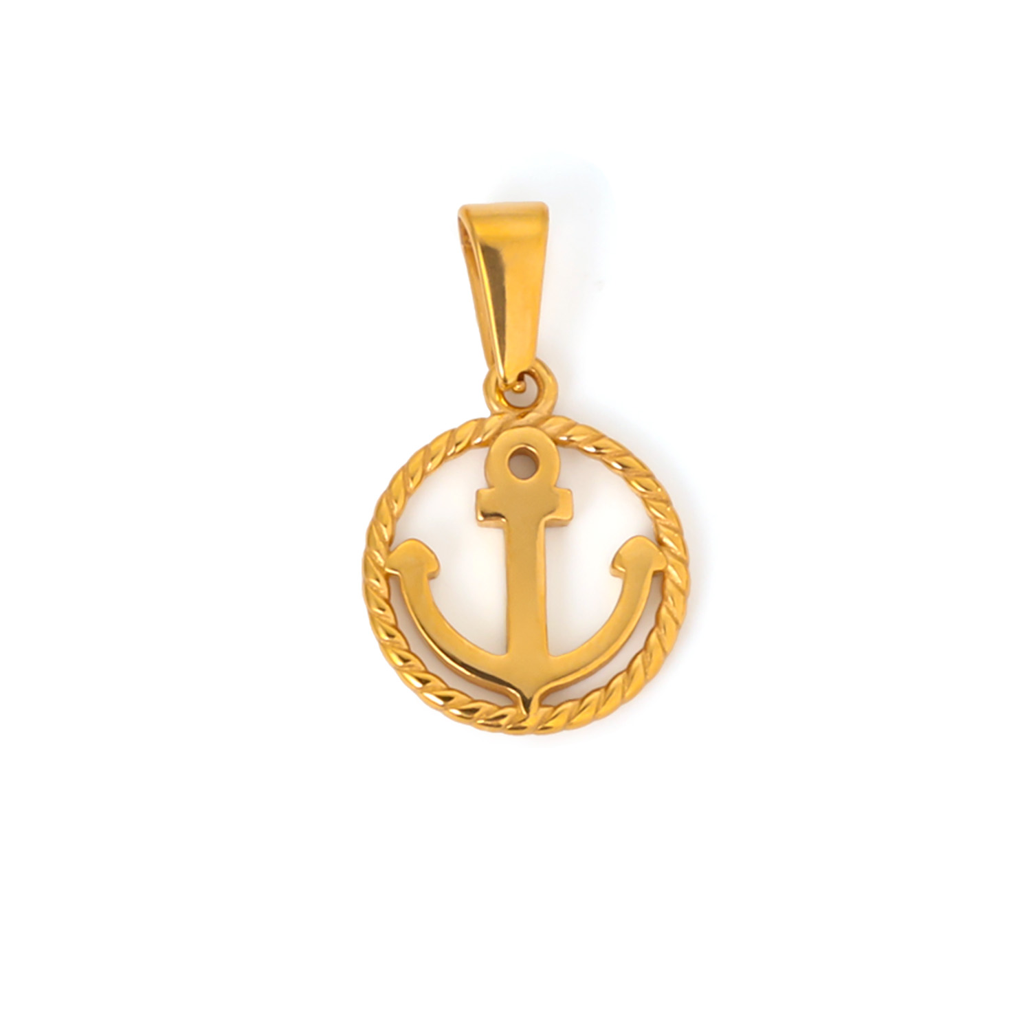 Golden Color Anchor Pendant
