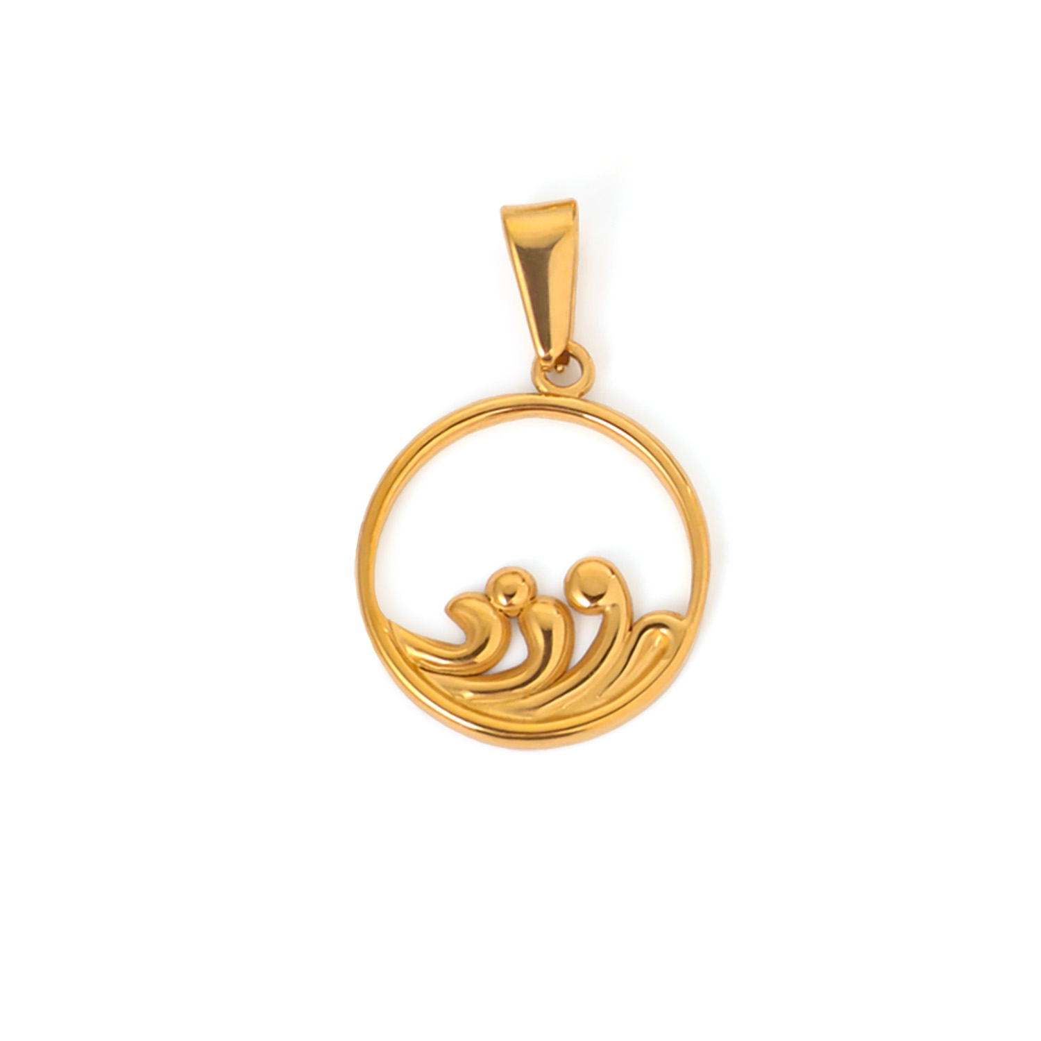 Golden Wave Pendant