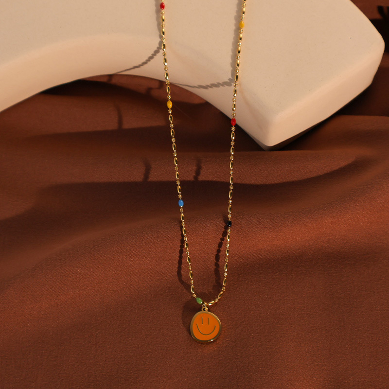 Cute Smile Face Necklace