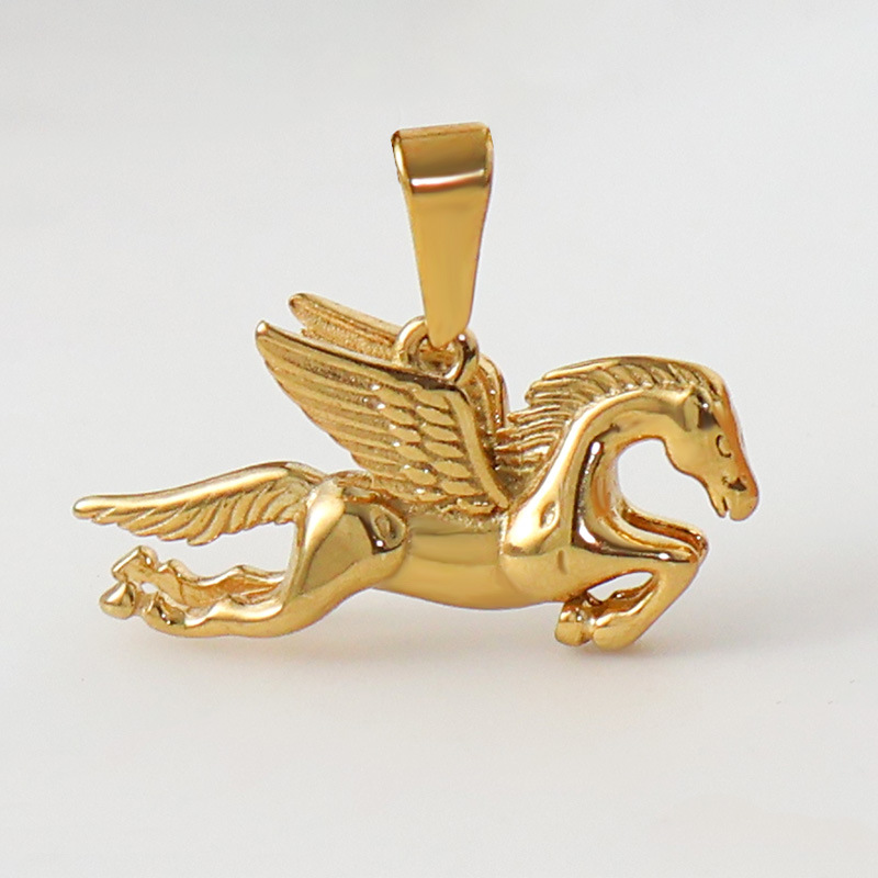 Olivia Golden Color Horse Pendant