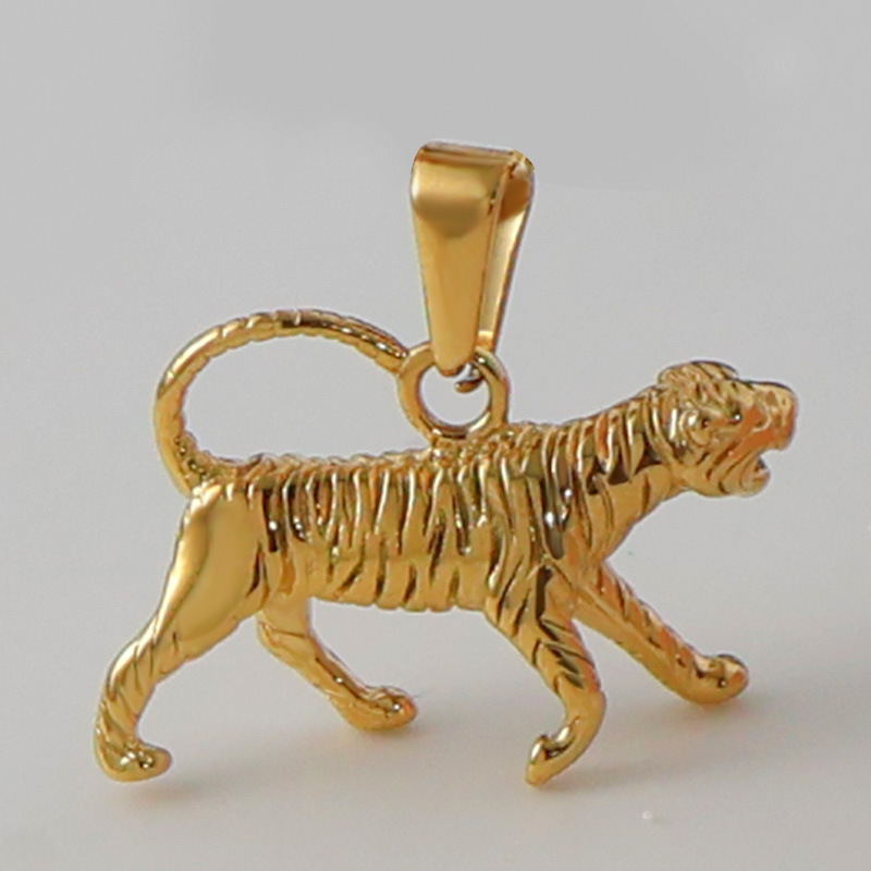 Olivia Golden Color Tiger Pendant