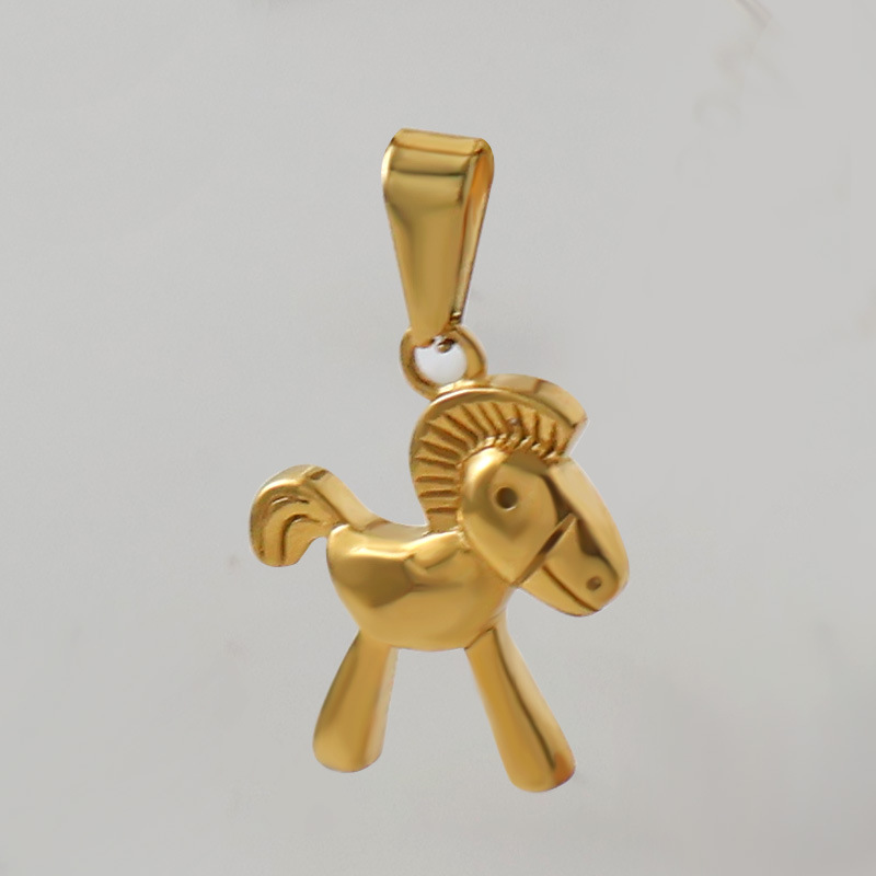 Olivia Cartoon Trojan Horse Pendant