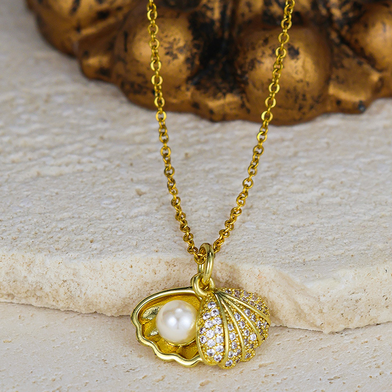 Olivia Custom Pearl Shell Necklace