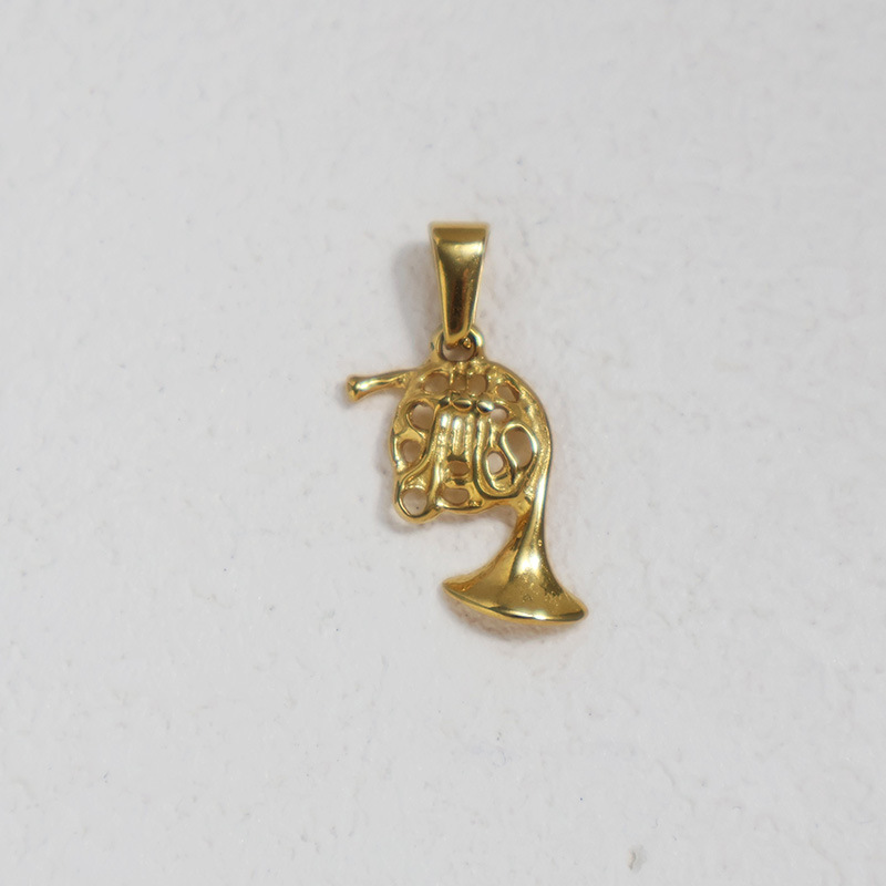 Bulk Jewelry French Horn Pendant