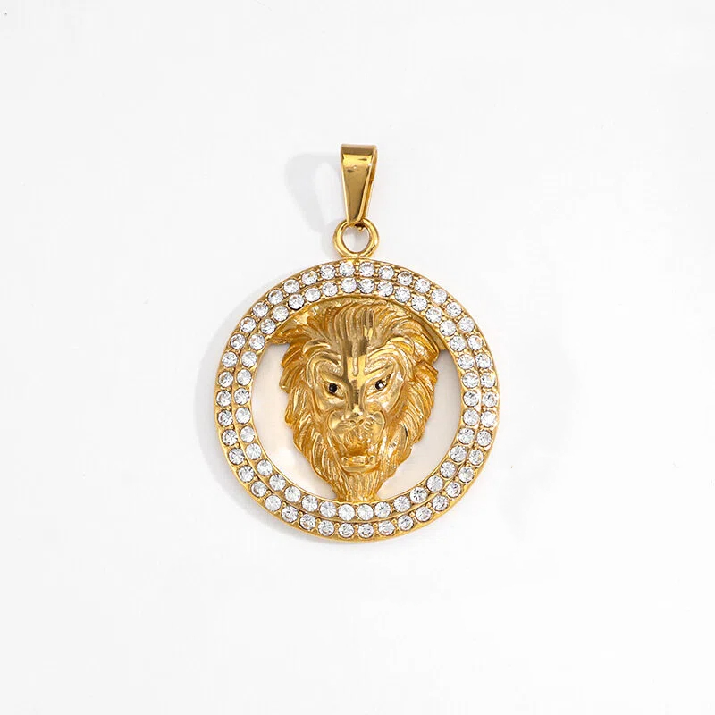 Pvd Lion Necklace Accessories