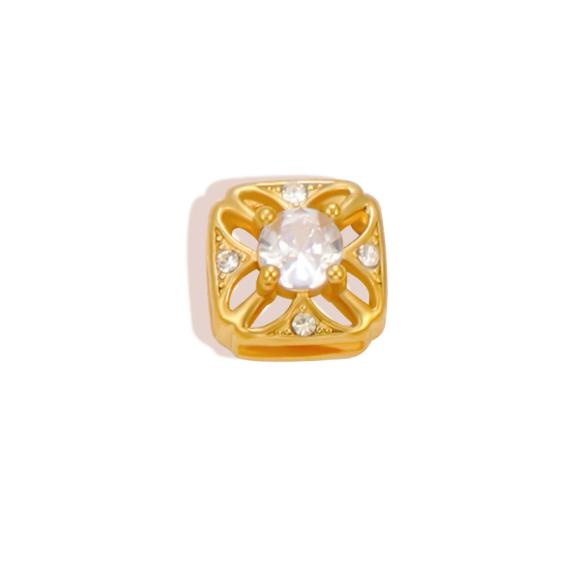 316L Stainless Steel Square Charm
