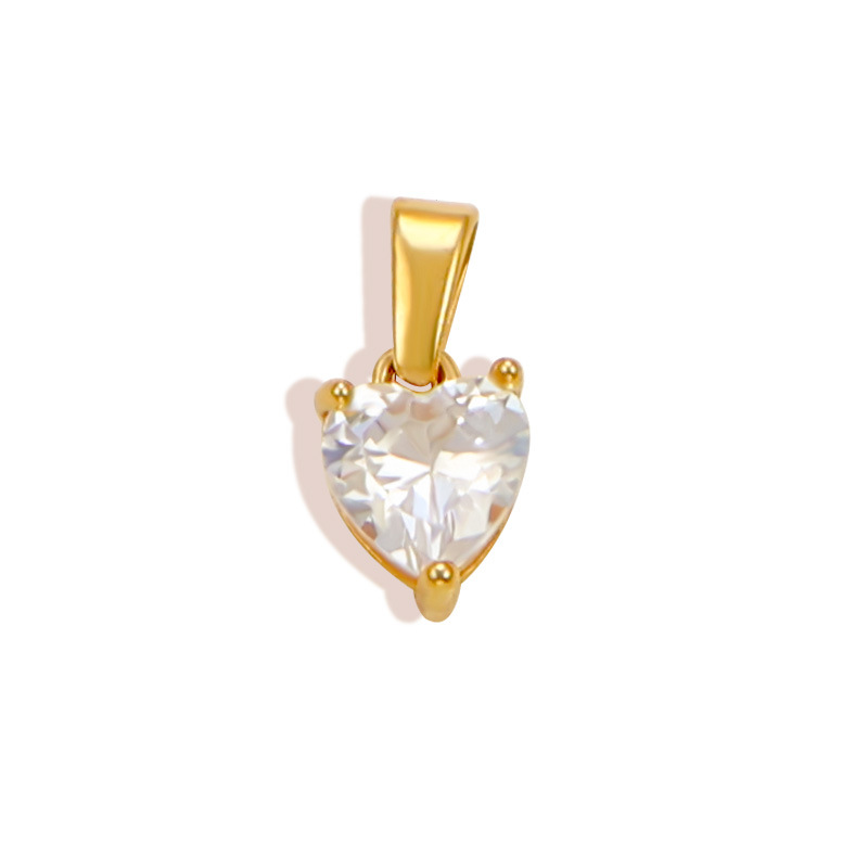 Love Heart Zircon Pendant