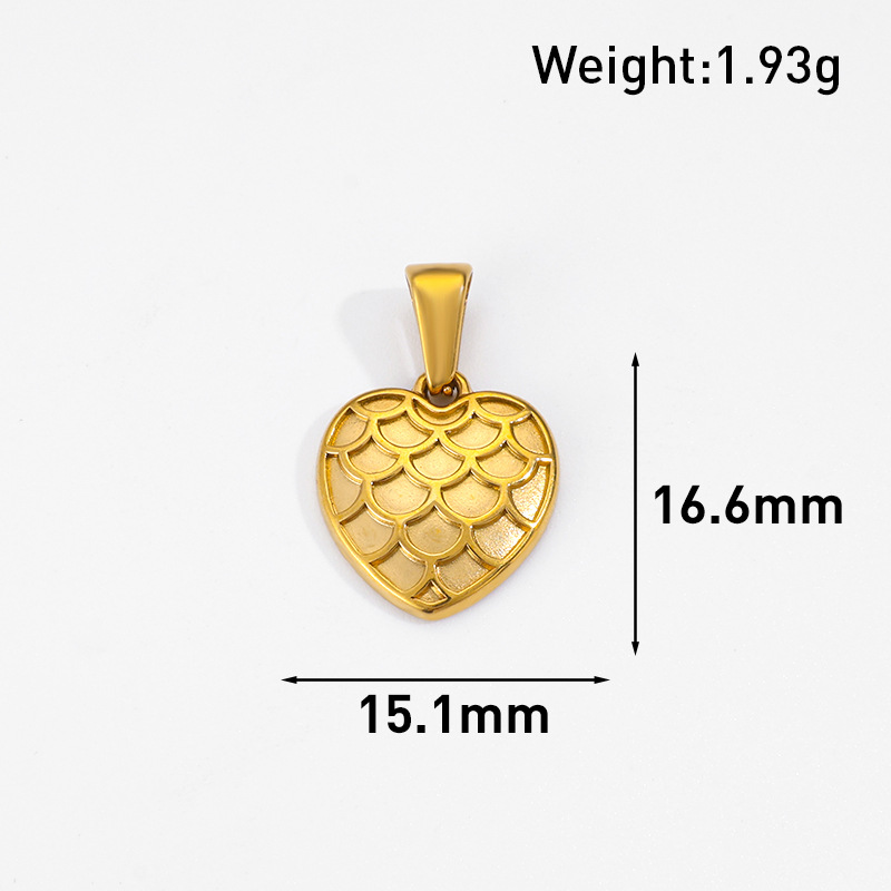 Fish Scales Heart Jewelry Accessories
