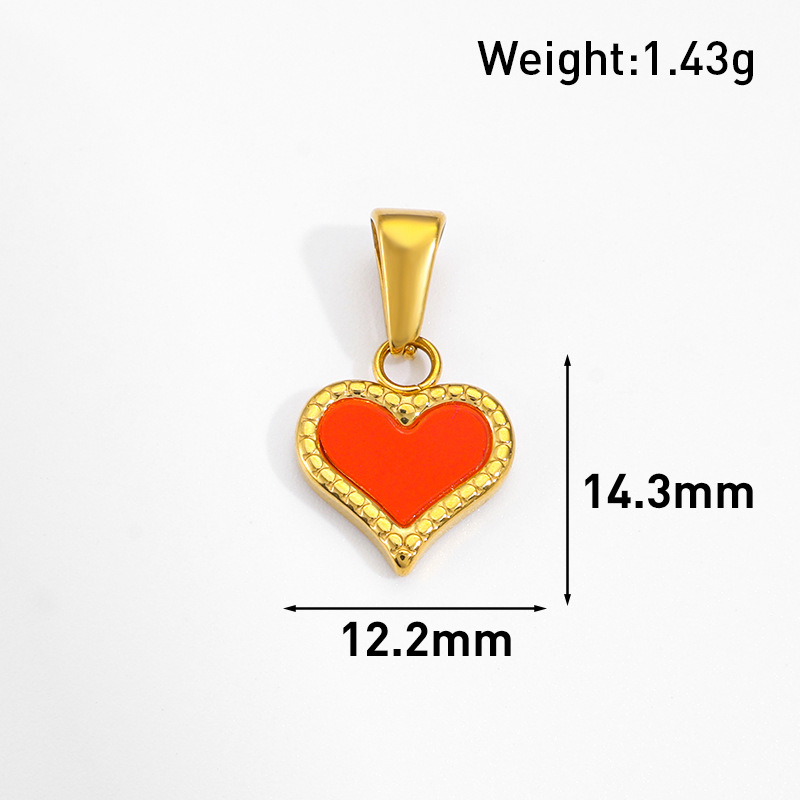 Red Heart Chain Pendant