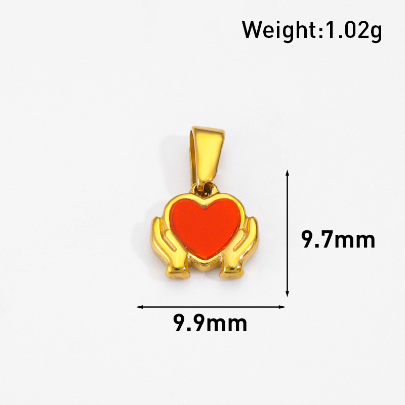 Stainless Steel Enamel Charm