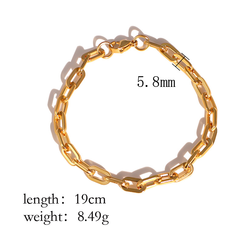 Gold Lobster Clasp Bracelet