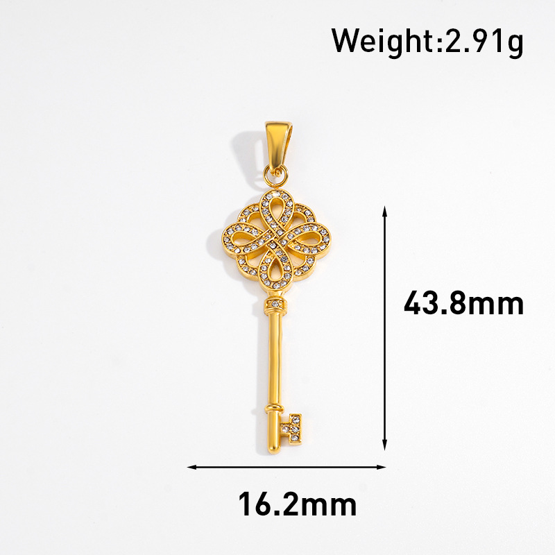 Golden Color Key Pendant