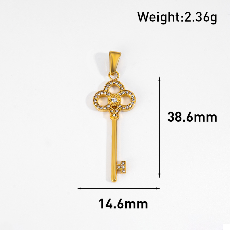 Gold Planting Necklace Charm